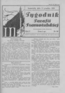 Tygodnik Parafii Szamotulskiej. 1938 R.1 Nr50