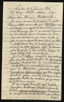 Listy Baranowskiego Jana Józefa rok 1876