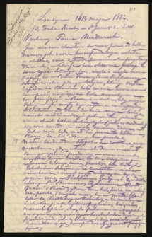 Listy Baranowskiego Jana Józefa rok 1882
