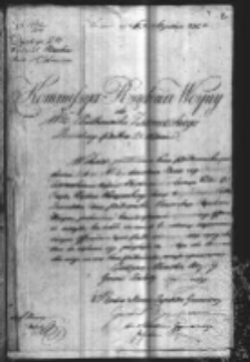 Pismo do Stefana Ziemięckiego płk od Komisji Rządowej Wojny