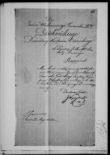 Raporty do gen. Kazimierza Dziekońskiego od dowódcy Pułku 10 piechoty Liniowej