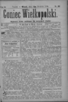 Goniec Wielkopolski: najtańsze pismo codzienne dla wszystkich stanów 1879.04.15 R.3 Nr86