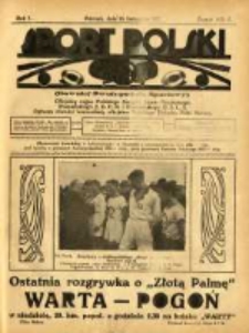 Sport Polski: (dawniej Dwutygodnik Sportowy): oficjalny organ Polskiego Związku Lawn-Tenisowego, Poznańskiego Z. O. P. N. i Poznańskiego O. Z. L. A.: ogłasza również komunikaty oficjalne Polskiego Związku Piłki Nożnej 1921.11.18 R.1 Z.8=19