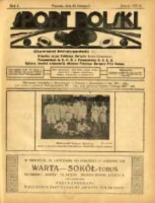 Sport Polski: (dawniej Dwutygodnik Sportowy): oficjalny organ Polskiego Związku Lawn-Tenisowego, Poznańskiego Z. O. P. N. i Poznańskiego O. Z. L. A.: ogłasza również komunikaty oficjalne Polskiego Związku Piłki Nożnej 1921.11.25 R.1 Z.9=20