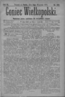 Goniec Wielkopolski: najtańsze pismo codzienne dla wszystkich stanów 1879.09.12 R.3 Nr208