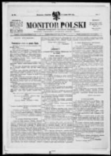 Monitor Polski. Dziennik Urzędowy Rzeczypospolitej Polskiej. 1919.02.06 R.2 nr30