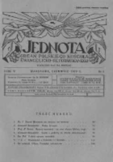 Jednota Organ Polskiego Kościoła Ewangelicko-Reformowanego. 1929 R.4 nr6
