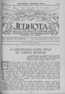 Jednota Organ Polskiego Kościoła Ewangelicko-Reformowanego. 1930 R.5 nr6