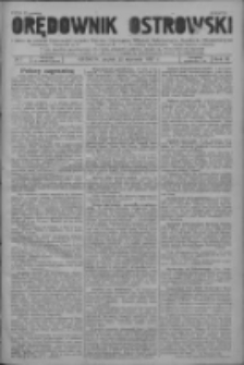 Orędownik Ostrowski: pismo na powiat ostrowski i miasto Ostrów, Odolanów, Mikstat, Sulmierzyce, Raszków i Skalmierzyce 1937.01.22 R.86 Nr7