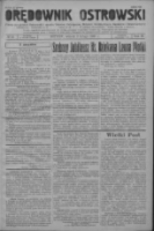 Orędownik Ostrowski: pismo na powiat ostrowski i miasto Ostrów, Odolanów, Mikstat, Sulmierzyce, Raszków i Skalmierzyce 1937.02.09 R.86 Nr12