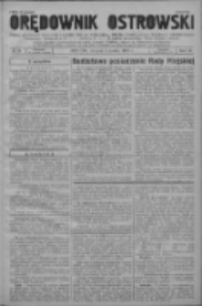 Orędownik Ostrowski: pismo na powiat ostrowski i miasto Ostrów, Odolanów, Mikstat, Sulmierzyce, Raszków i Skalmierzyce 1937.03.09 R.86 Nr20