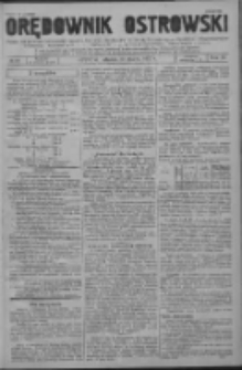 Orędownik Ostrowski: pismo na powiat ostrowski i miasto Ostrów, Odolanów, Mikstat, Sulmierzyce, Raszków i Skalmierzyce 1937.03.30 R.86 Nr26