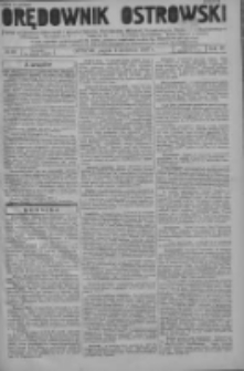 Orędownik Ostrowski: pismo na powiat ostrowski i miasto Ostrów, Odolanów, Mikstat, Sulmierzyce, Raszków i Skalmierzyce 1937.04.09 R.86 Nr29
