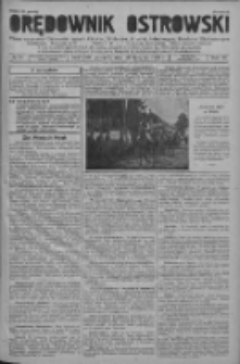 Orędownik Ostrowski: pismo na powiat ostrowski i miasto Ostrów, Odolanów, Mikstat, Sulmierzyce, Raszków i Skalmierzyce 1937.08.30 R.86 Nr70