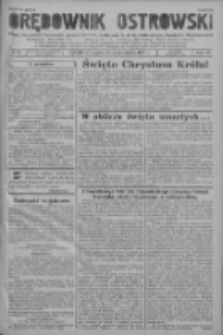 Orędownik Ostrowski: pismo na powiat ostrowski i miasto Ostrów, Odolanów, Mikstat, Sulmierzyce, Raszków i Skalmierzyce 1937.10.29 R.86 Nr96