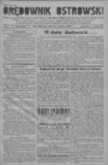 Orędownik Ostrowski: pismo na powiat ostrowski i miasto Ostrów, Odolanów, Mikstat, Sulmierzyce, Raszków i Skalmierzyce 1937.11.01 R.86 Nr97
