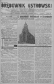 Orędownik Ostrowski: pismo na powiat ostrowski i miasto Ostrów, Odolanów, Mikstat, Sulmierzyce, Raszków i Skalmierzyce 1937.11.15 R.86 Nr103
