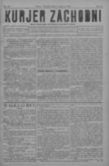 Kurjer Zachodni: pismo bezpartyjne poświęcone wszystkim stanom 1930.03.08 R.6 Nr20