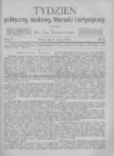 Tydzień Polityczny, Naukowy, Literacki i Artystyczny. 1870 R.1 nr6