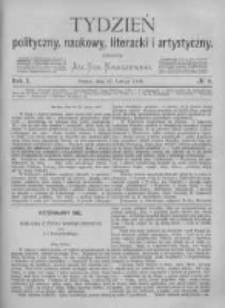Tydzień Polityczny, Naukowy, Literacki i Artystyczny. 1870 R.1 nr9