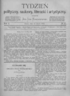 Tydzień Polityczny, Naukowy, Literacki i Artystyczny. 1870 R.1 nr11