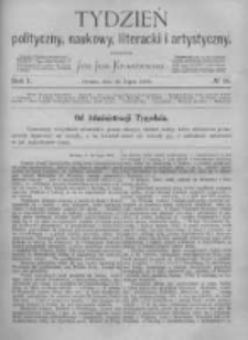 Tydzień Polityczny, Naukowy, Literacki i Artystyczny. 1870 R.1 nr28