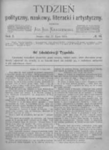 Tydzień Polityczny, Naukowy, Literacki i Artystyczny. 1870 R.1 nr29