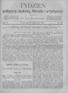Tydzień Polityczny, Naukowy, Literacki i Artystyczny. 1870 R.1 nr44