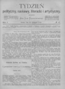 Tydzień Polityczny, Naukowy, Literacki i Artystyczny. 1870 R.1 nr47