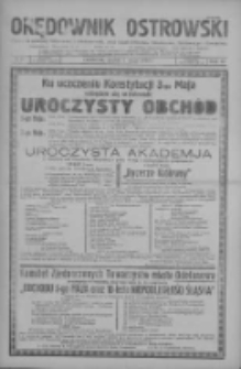 Orędownik Ostrowski: pismo na miasto i powiaty Ostrowski i Odolanowski oraz miast Ostrowa, Odolanowa, Sulmierzyc i Raszkowa 1931.05.01 R.80 Nr35