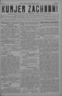 Kurjer Zachodni: pismo na powiat nowotomyski oraz miast Nowego Tomyśla, Zbąszynia i Lwówka 1930.08.13 R.6 Nr65