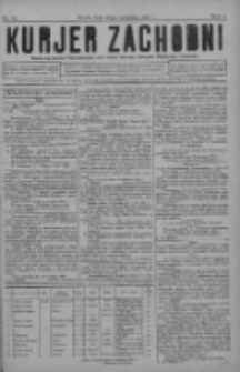 Kurjer Zachodni: pismo na powiat nowotomyski oraz miast Nowego Tomyśla, Zbąszynia i Lwówka 1930.09.10 R.6 Nr73
