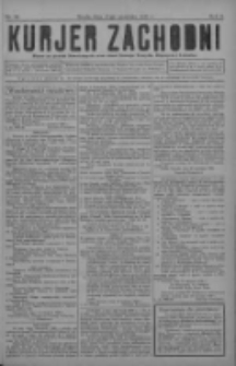 Kurjer Zachodni: pismo na powiat nowotomyski oraz miast Nowego Tomyśla, Zbąszynia i Lwówka 1930.09.17 R.6 Nr75