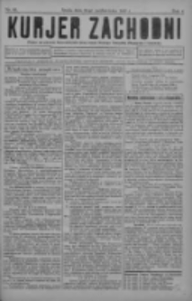 Kurjer Zachodni: pismo na powiat nowotomyski oraz miast Nowego Tomyśla, Zbąszynia i Lwówka 1930.10.22 R.6 Nr85
