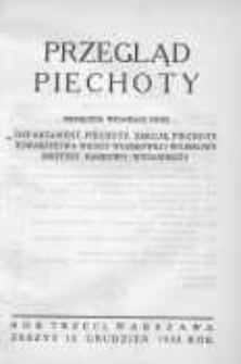 Przegląd Piechoty: miesięcznik wydawany przez Departament Piechoty, Sekcję Piechoty Towarzystwa Wiedzy Wojskowej i Wojskowy Instytut Naukowo-Wydawniczy 1930 grudzień R.3 Z.12