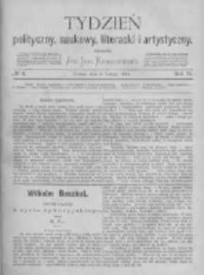 Tydzień Polityczny, Naukowy, Literacki i Artystyczny. 1871 R.2 nr6
