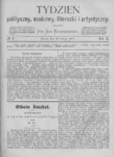 Tydzień Polityczny, Naukowy, Literacki i Artystyczny. 1871 R.2 nr9