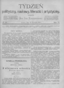 Tydzień Polityczny, Naukowy, Literacki i Artystyczny. 1871 R.2 nr16