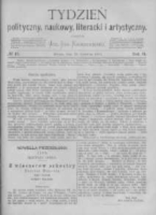 Tydzień Polityczny, Naukowy, Literacki i Artystyczny. 1871 R.2 nr17