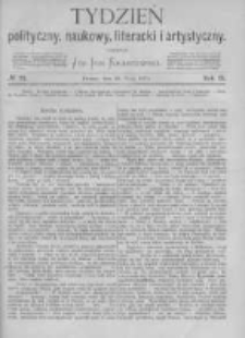 Tydzień Polityczny, Naukowy, Literacki i Artystyczny. 1871 R.2 nr22