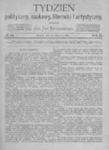 Tydzień Polityczny, Naukowy, Literacki i Artystyczny. 1871 R.2 nr24