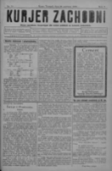 Kurjer Zachodni: pismo narodowe, bezpartyjne dla rodzin polskich na kresach zachodnich 1929.06.26 R.5 Nr51