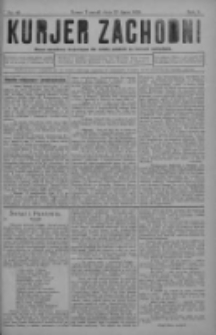 Kurjer Zachodni: pismo narodowe, bezpartyjne dla rodzin polskich na kresach zachodnich 1929.07.27 R.5 Nr60