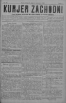 Kurjer Zachodni: pismo narodowe, bezpartyjne dla rodzin polskich na kresach zachodnich 1929.08.21 R.5 Nr67