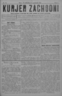 Kurjer Zachodni: pismo narodowe, bezpartyjne dla rodzin polskich na kresach zachodnich 1929.09.11 R.5 Nr73
