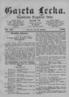Gazeta Lecka. 1886 nr48