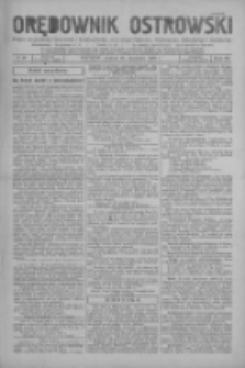 Orędownik Ostrowski: pismo na miasto i powiaty Ostrowski i Odolanowski oraz miast Ostrowa, Odolanowa, Sulmierzyc i Raszkowa 1931.08.28 R.80 Nr69