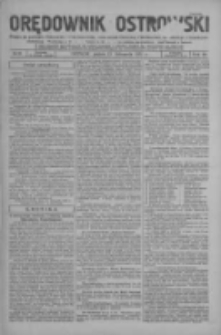 Orędownik Ostrowski: pismo na miasto i powiaty Ostrowski i Odolanowski oraz miast Ostrowa, Odolanowa, Sulmierzyc i Raszkowa 1931.11.13 R.80 Nr91