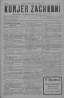 Kurjer Zachodni: pismo narodowe, bezpartyjne dla rodzin polskich na kresach zachodnich 1929.02.20 R.5 Nr15