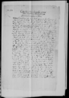Copia listu od pana Drożyńskiego do Jeom pana kanclerza y hetmana coronnego Jana Zamoyskiego